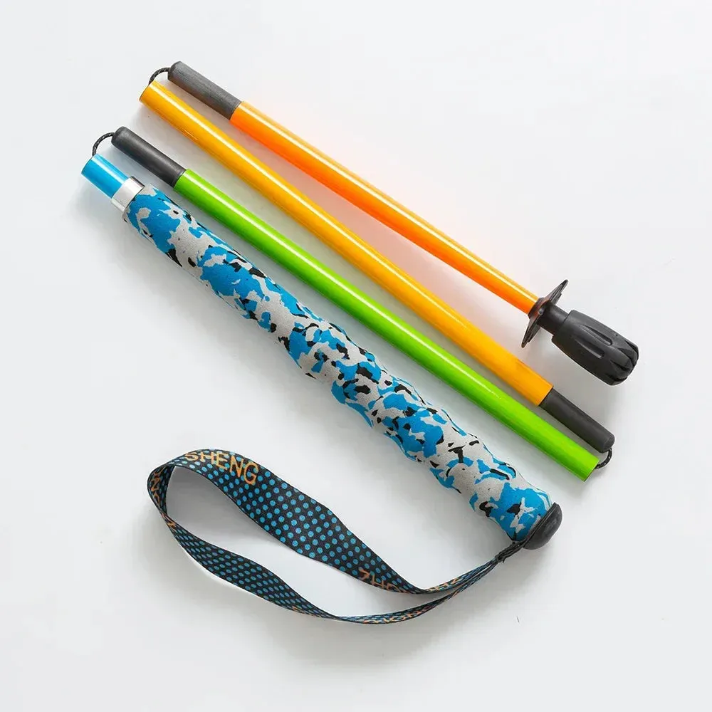 Folding Ultra-Light Carbon Fiber Hiking Poles: 5-Section Trekking Sticks