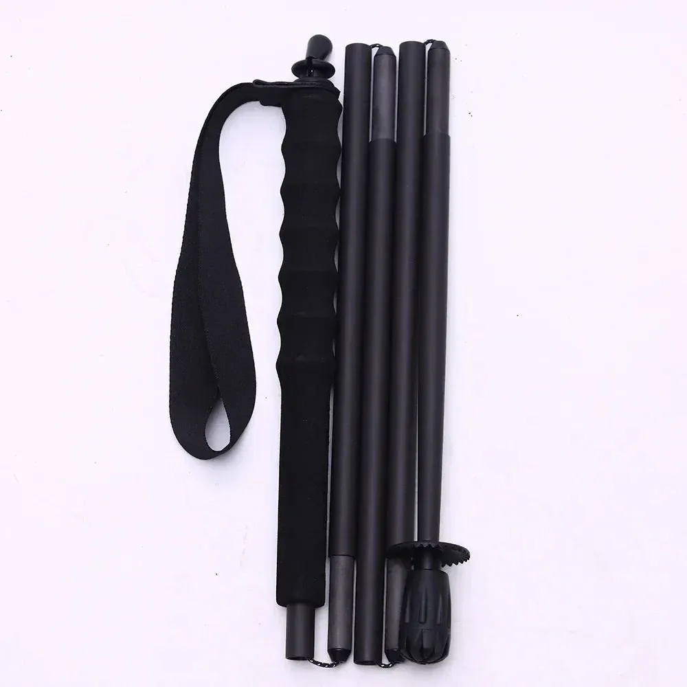 Folding Ultra-Light Carbon Fiber Hiking Poles: 5-Section Trekking Sticks