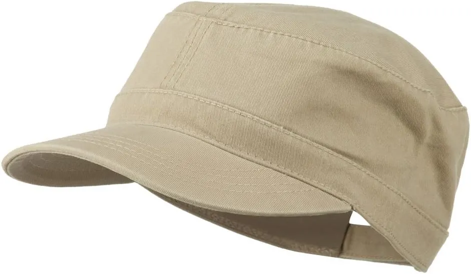 Garment Washed Adjustable Army Cap