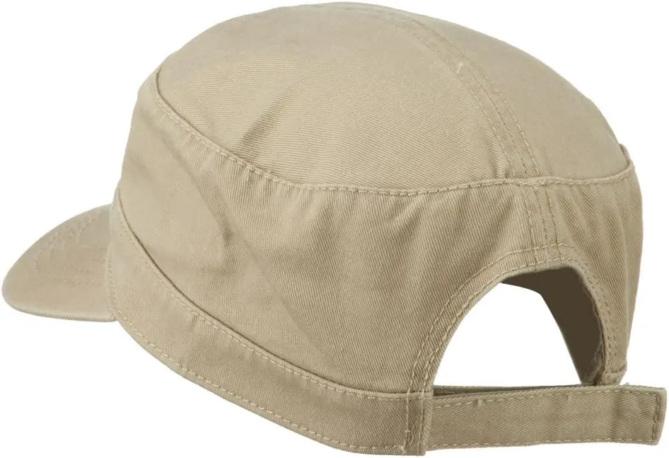 Garment Washed Adjustable Army Cap