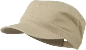 Garment Washed Adjustable Army Cap