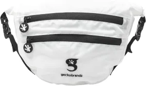 geckobrands Waterproof Lightweight Dry Bag Waist Pouch with Adjustable Strap | for Beach, Swimming, Boating, Fishing, Hiking, and Dual Zipper Pockets for Sports, Workouts, Travel, Running, Casual Use