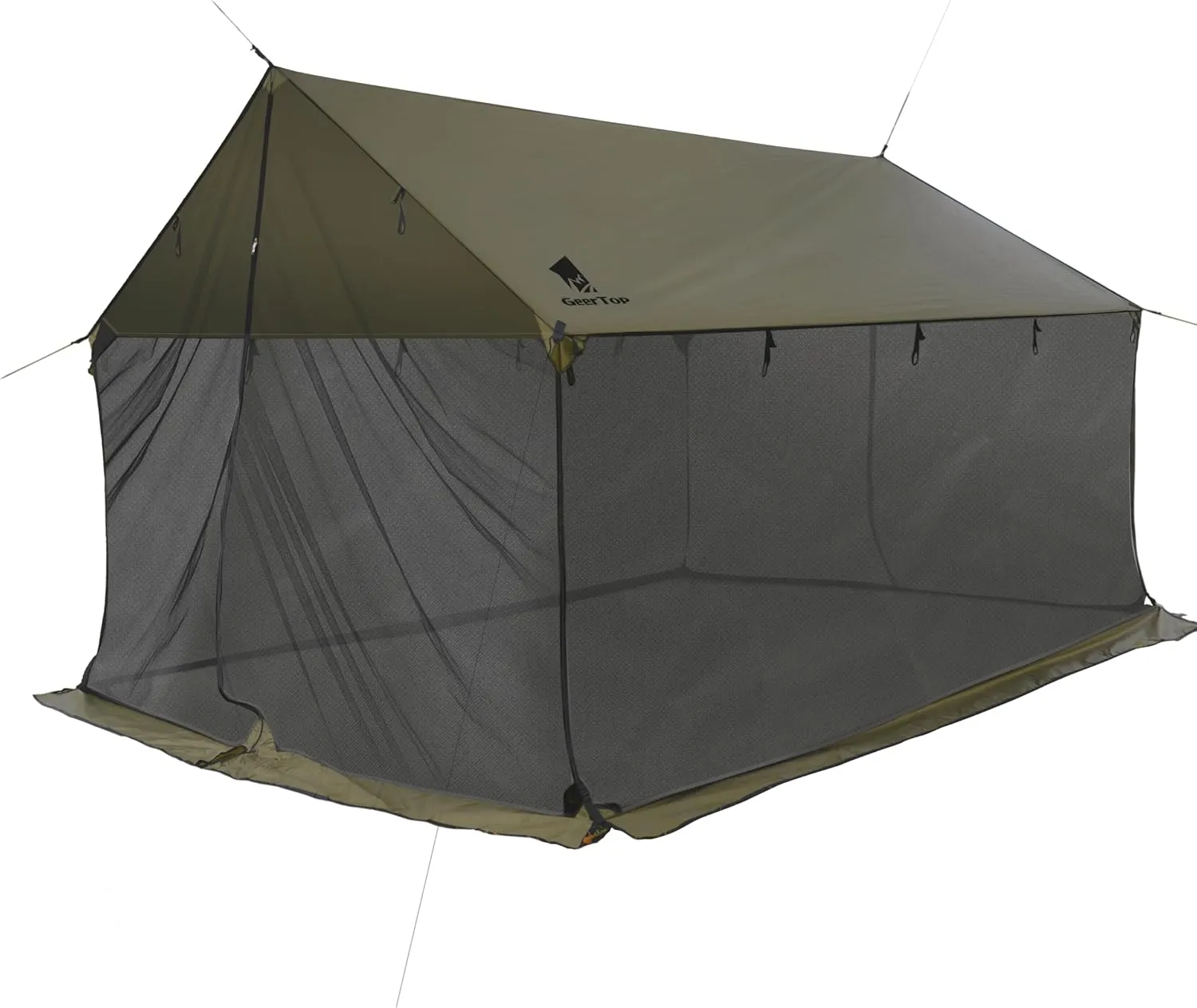 GEERTOP Lightweight Waterproof Camp Tarp Screen House Hammock Bug Net for Camping Backpacking Outdoor Travel