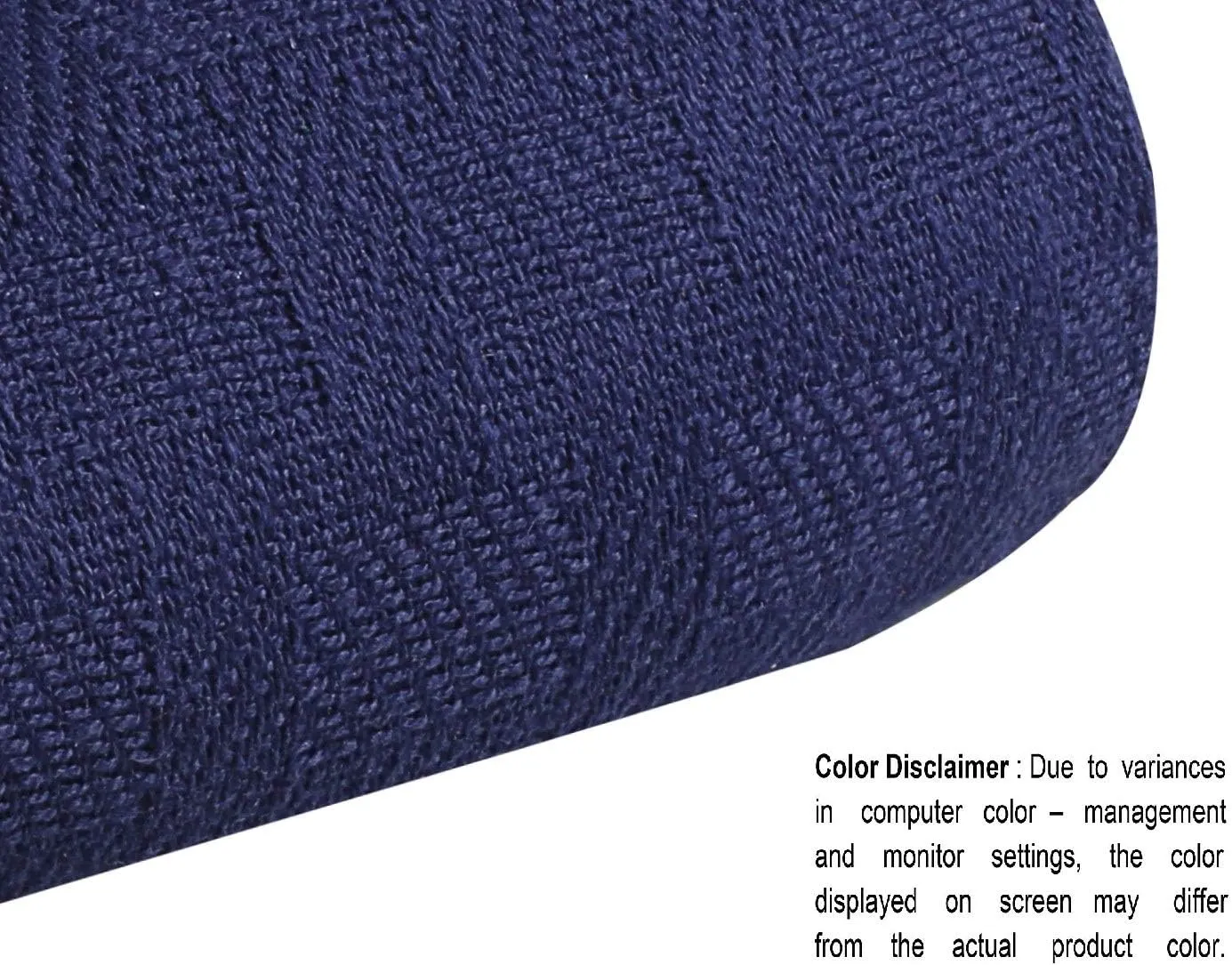 GLAMBURG 100% Cotton, Breathable bed blanket king size, Cotton Thermal Blankets - Perfect for Layering Any Bed for All Season - Navy Blue