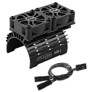 GLOBACT RC Cooling Fan 28000rpm Metal Heatsink 30mm Update Parts for 1/10 RC Truck Crawler & Car Motor 36-38mm
