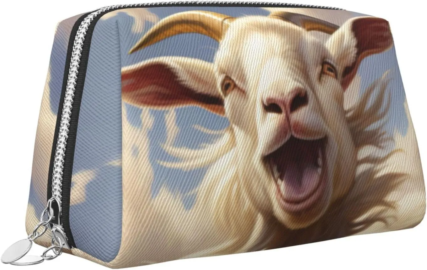 Goat Frolic Travel-Ready Toiletry Bag, Compact Makeup Organizer For Women