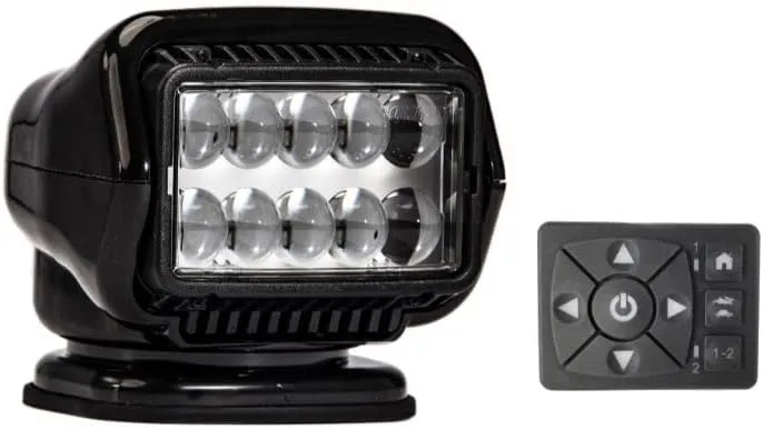 GOLIGHT 30214ST, Stryker LED Spotlight, Permanent Mount, Black