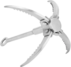 Gonetre Stainless Steel Folding Grappling Hook Rock Climbing Claw Survival Tool Equipment