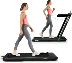 Goplus 1100W Folding Treadmill Electric Motorized Power Fitness Running Machine w/Support