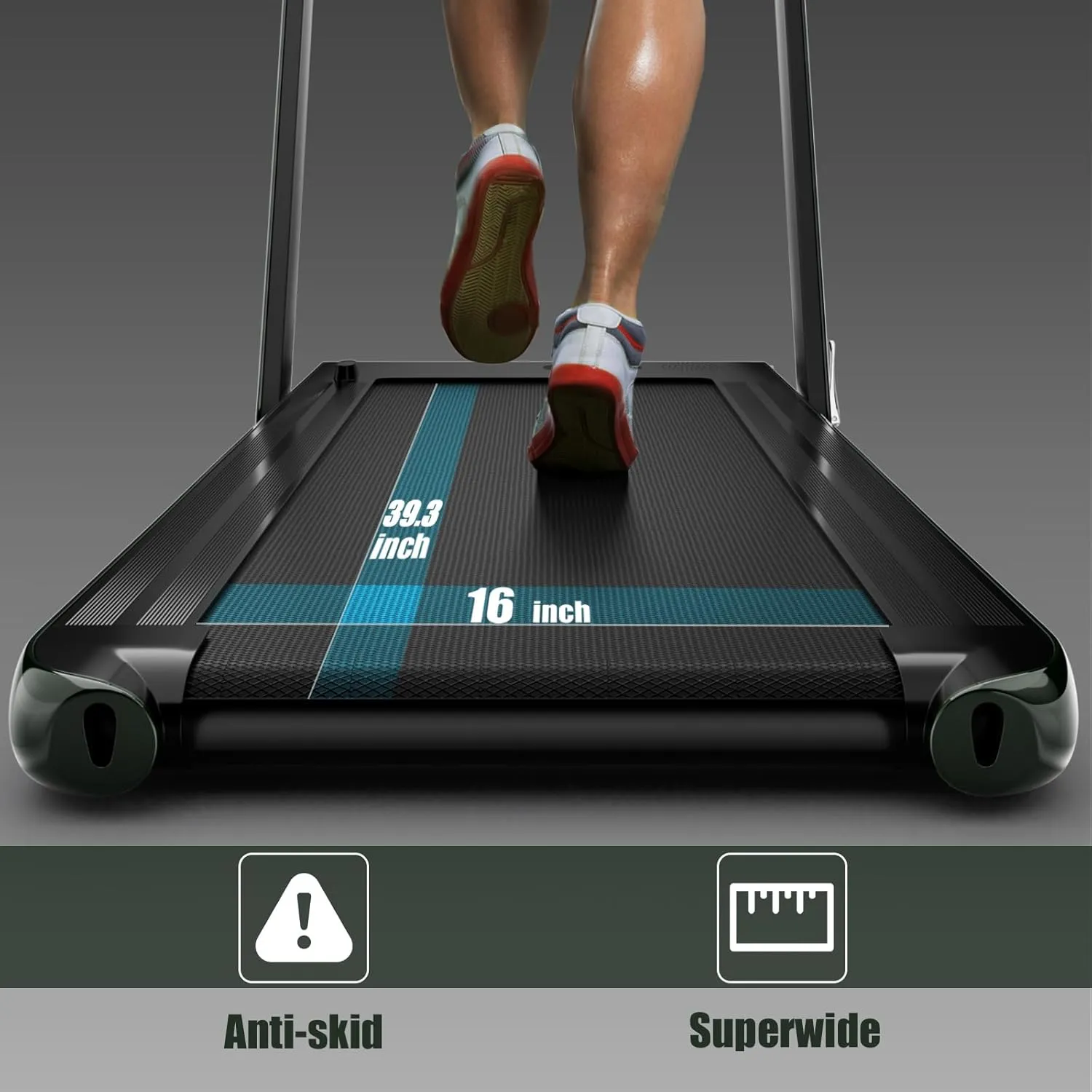 Goplus 1100W Folding Treadmill Electric Motorized Power Fitness Running Machine w/Support