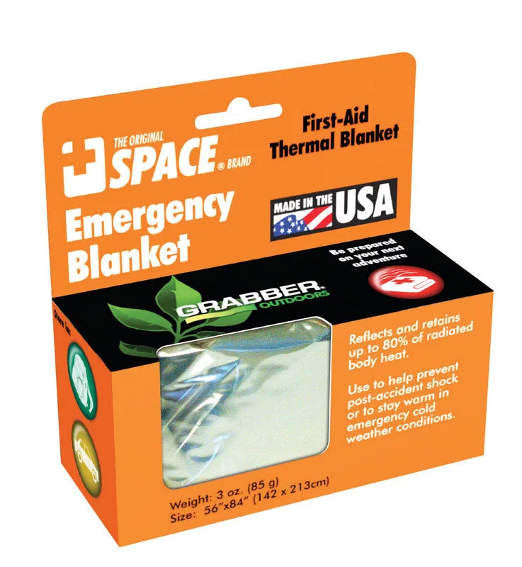 Grabber Warmers Silver Survival Blanket .5 in. H X 56 in. W X 84 in.