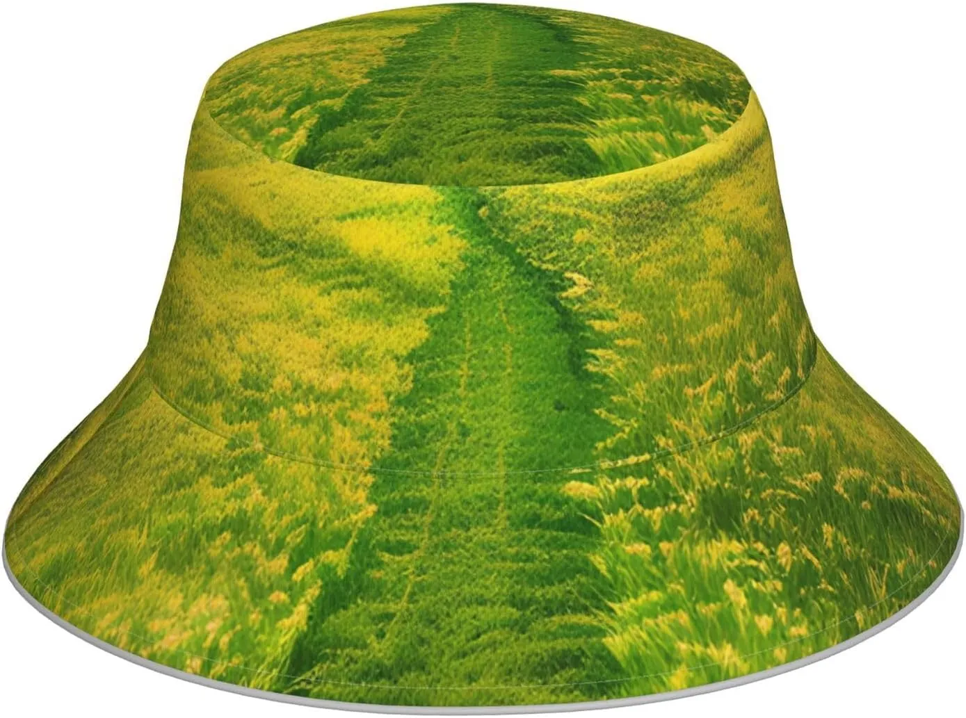 Grassland Paths Sun Hat, Fisherman's Hat, Foldable Sun Hat, for Men and Women, Suitable for Beach, Camping, Hiking Black