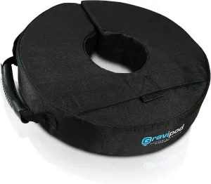 Gravipod Mini Versatile Weight Bag, Easy One-Step Split-Ring Setup - Stabilize Umbrellas, Signs, Tripods and More, Compact Weather-Resistant Design - 510945