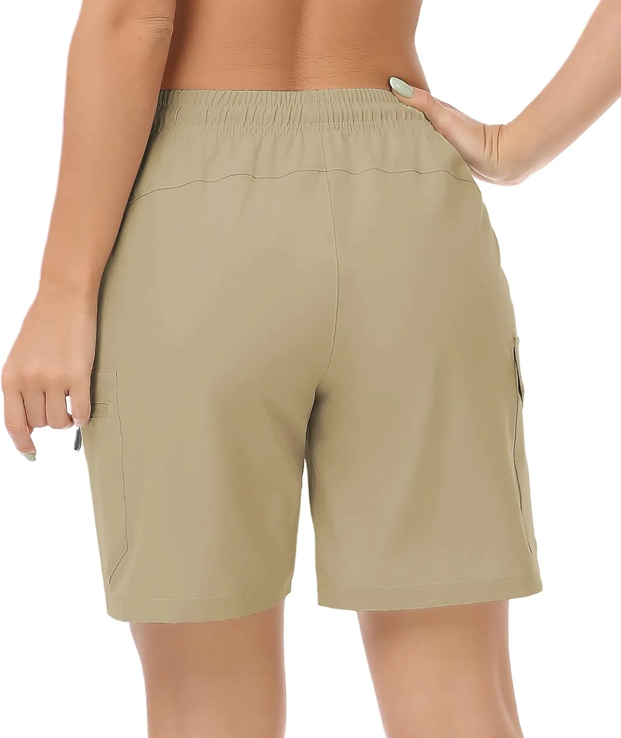 GymBrave Women's Hiking Shorts Quick Dry Lightweight Cargo Shorts for Outdoor Athletic Travel with Pockets