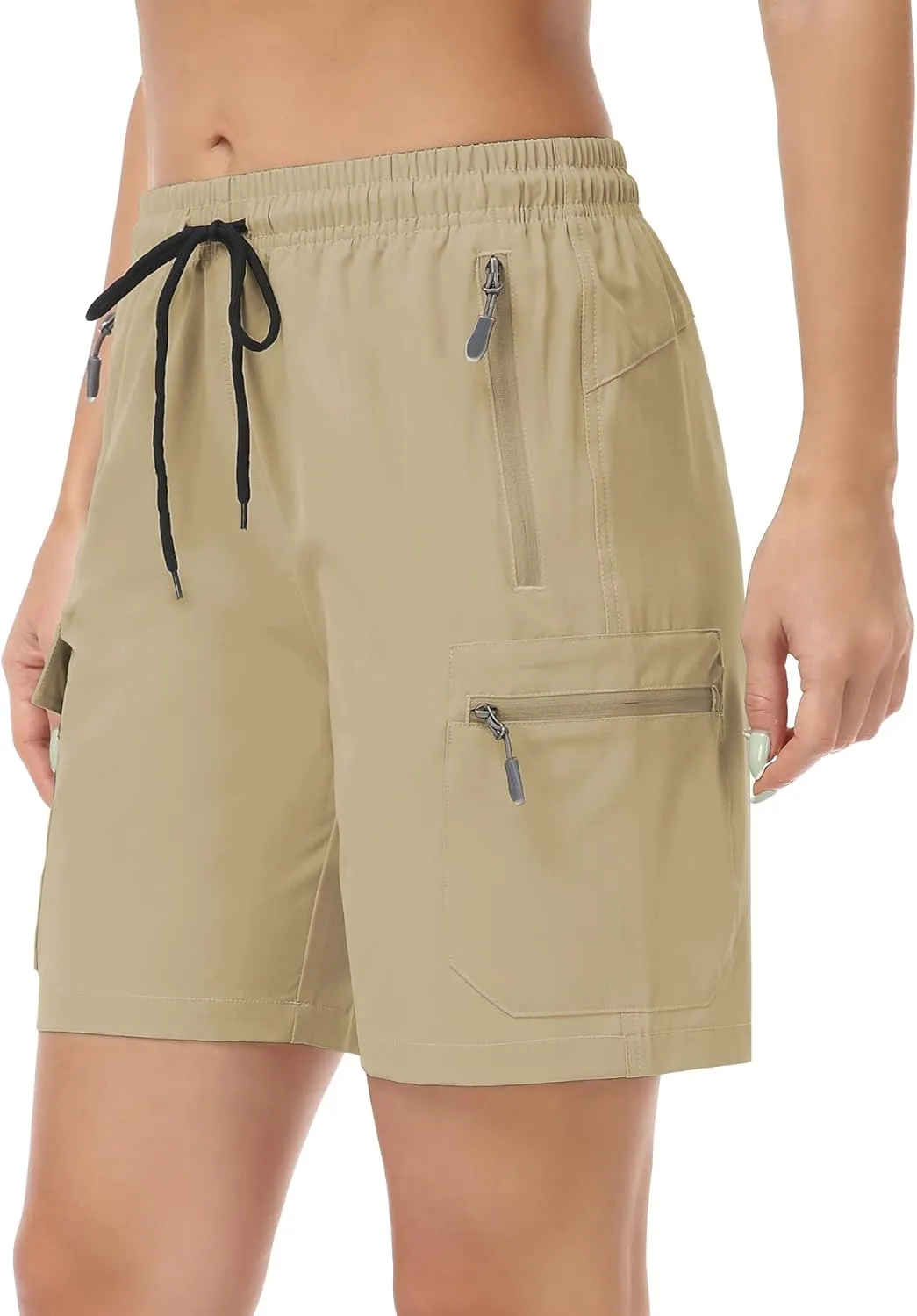 GymBrave Women's Hiking Shorts Quick Dry Lightweight Cargo Shorts for Outdoor Athletic Travel with Pockets