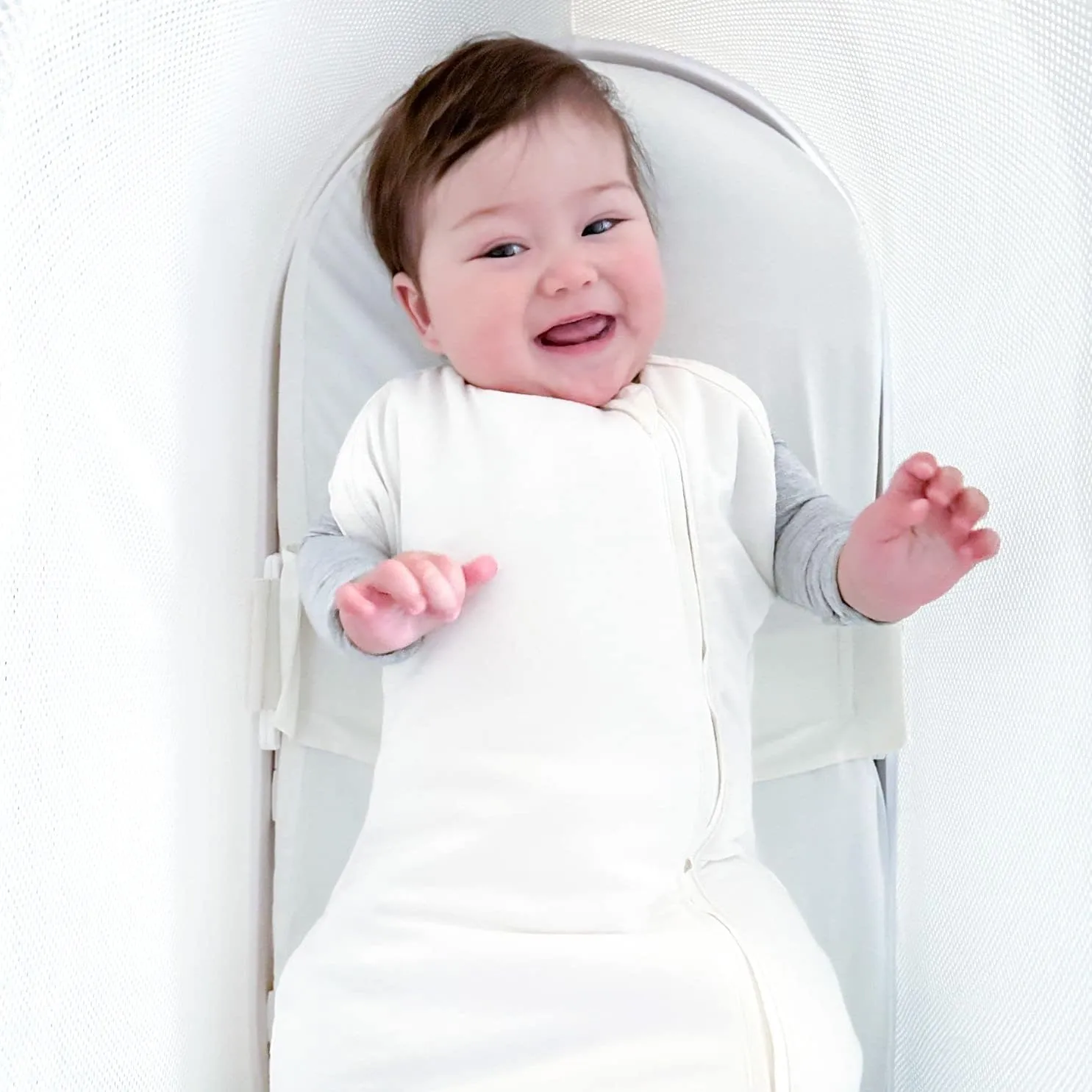 Happiest Baby SNOO Comforter Sleep Sack - Organic Cotton Swaddle Blanket - Doctor Designed Promotes Healthy Hip Development
