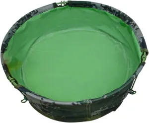 Happyyami 1Pc Portable Folding Basin Multifunctional Outdoor Water Container for Camping Hiking and Barbecue Lightweight Collapsible Design with Random Inner Color