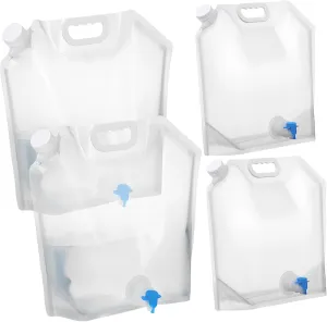 Happyyami Collapsible Water Tanks for Camping 4 Pack Foldable Water Jugs with Spout
