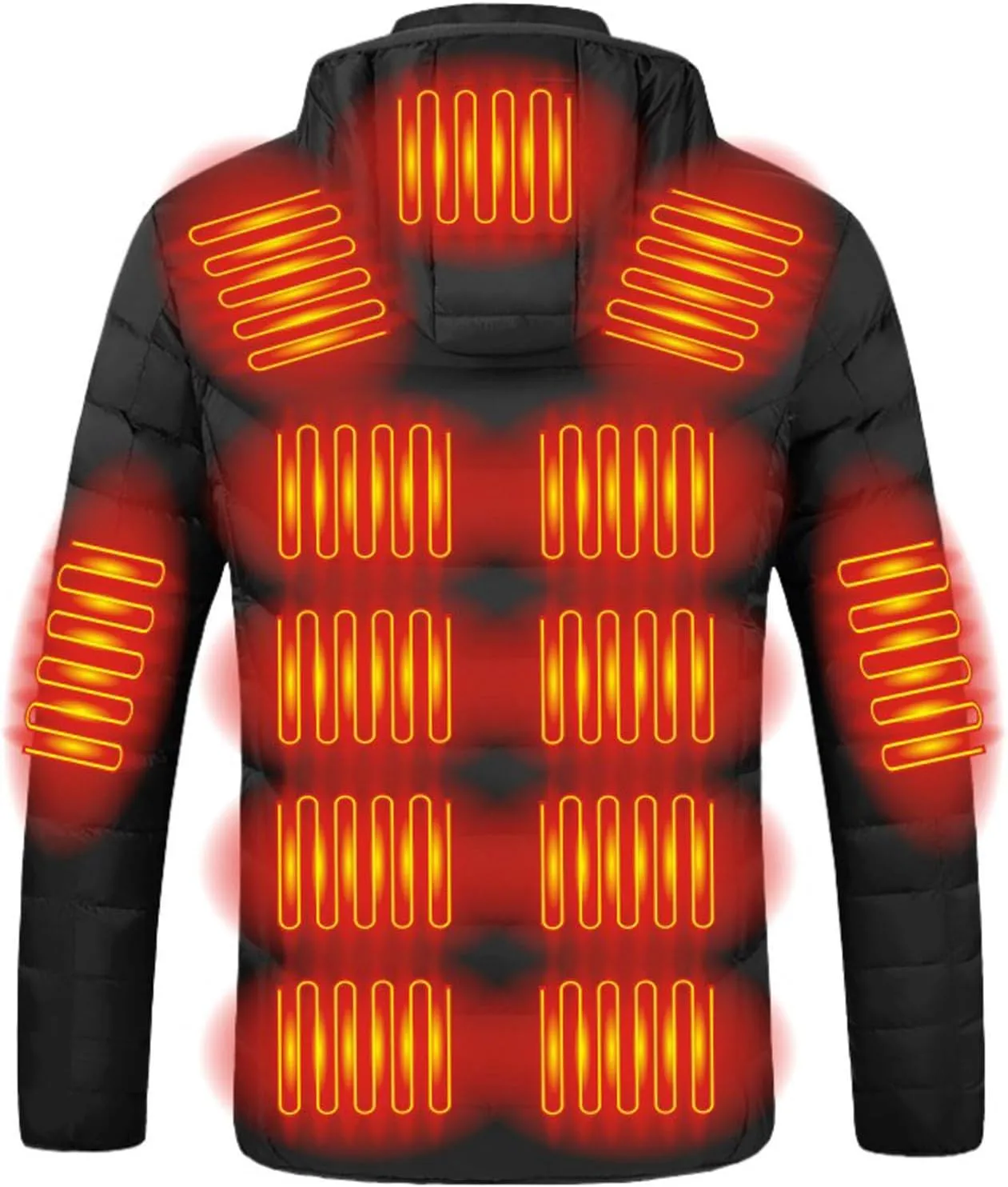 Heated Jackets for Men Waterproof Full Cover Heating Smart Heated Up Quickly within Seconds Usb Charging without Bank
