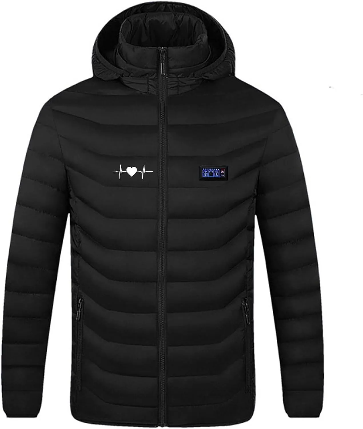 Heated Jackets for Men Waterproof Full Cover Heating Smart Heated Up Quickly within Seconds Usb Charging without Bank