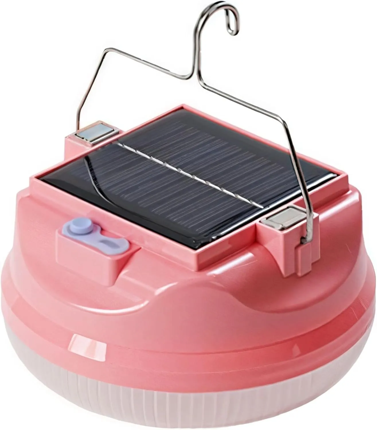 High Capacity Solar-Powered Camping Lamp, 6000Mah Battery, Abs Construction, Touch Switch, Ideal for Emergency Lighting