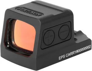 HOLOSUN EPS Carry 2 MOA Dot Reflex Pistol Sight - Waterproof Shake-Awake Parallax-Free Aluminum Enclosed Sight for Subcompact Handguns - RMSc-to-K Footprint Adapter Plate Included