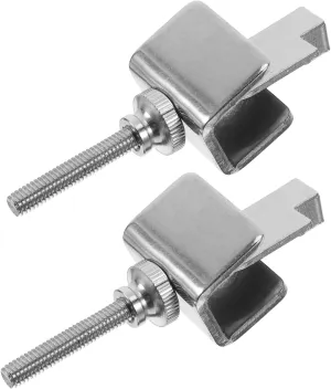 Homoyoyo Stainless Steel Travel Door Lock 2pcs Hotel Safety Door Locks Compact for Room Security