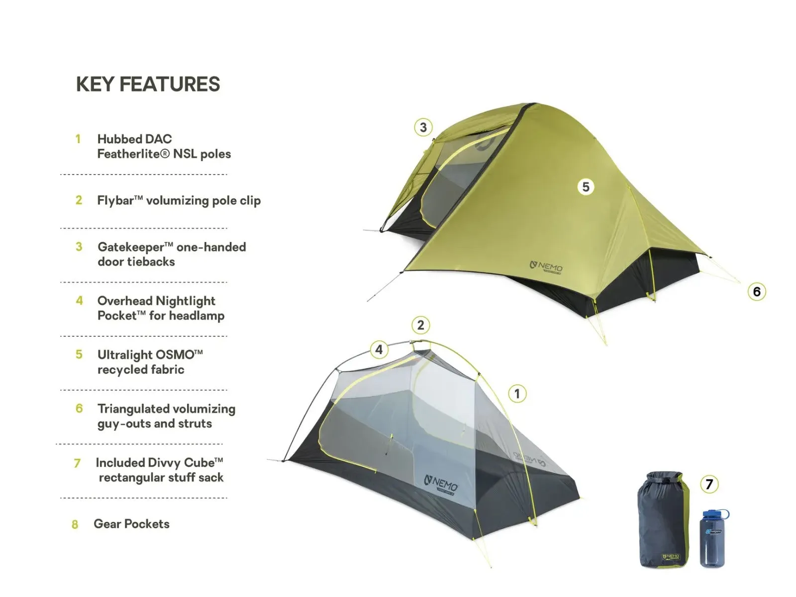 Hornet OSMO Ultralight Backpacking Tent - 2 Person
