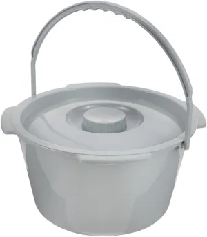 Housoutil Portable Toilet for Adults Capacity Household Spittoon Lightweight Compact Design for Camping Travel Emergency Use Easy to Clean Versatile Urine Pot Lid