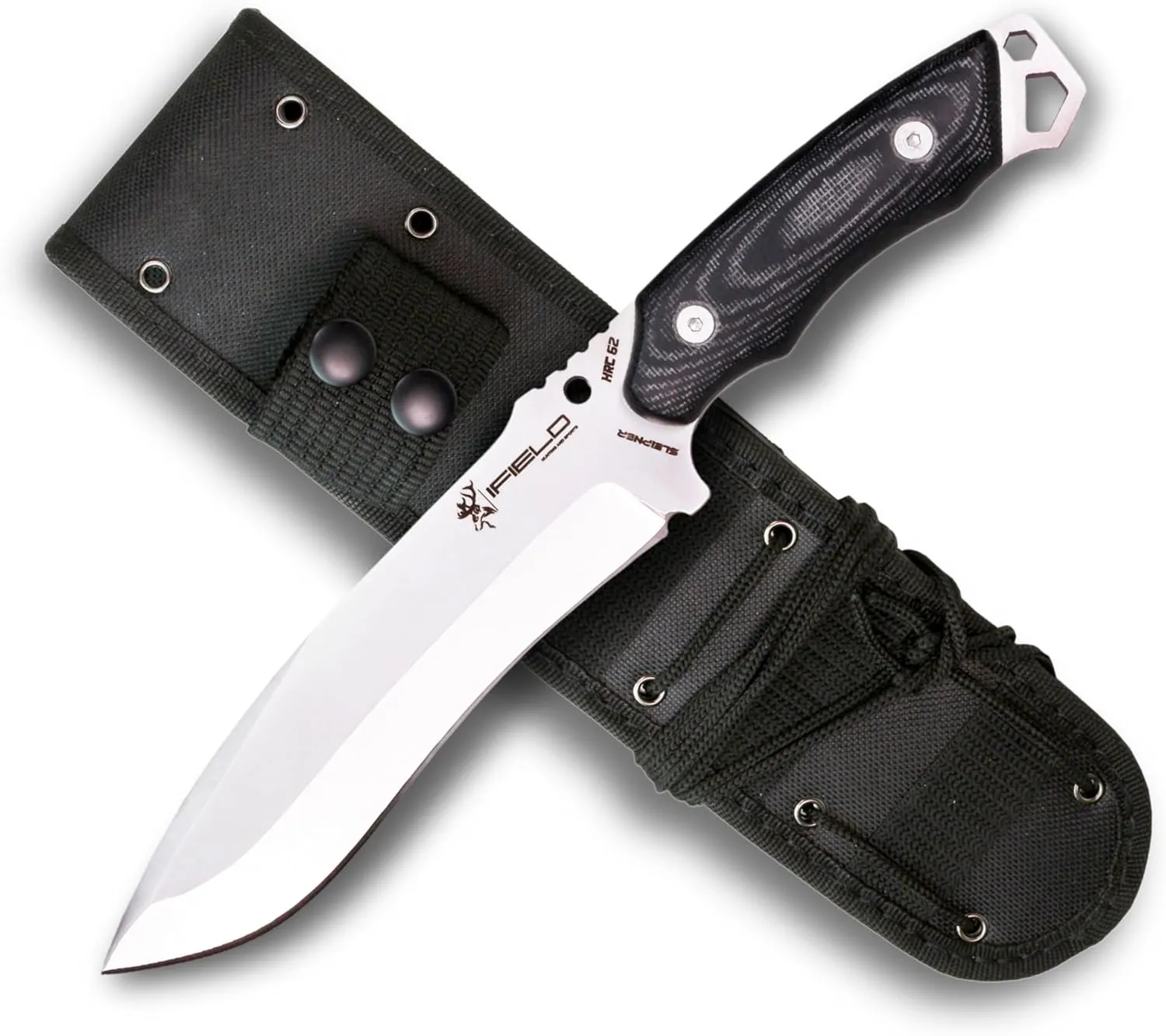 iFIELD HERCULES Knife by Juan Martinez – 6.7" Sleipner Steel Blade, High Impact Resistance, 60-64 HRC Hardness – Tool for Fishing, Hunting, and Outdoor Activities
