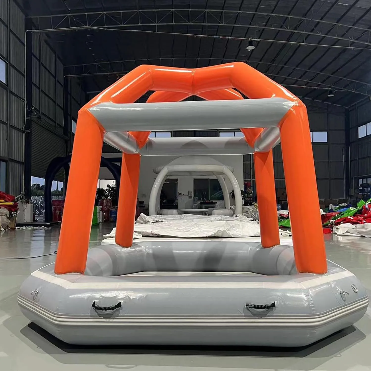 Inflatable Floating Tent Camping Tent Fishing Raft Boat Quick Setup Blow Up Tents for Outdoor Hiking