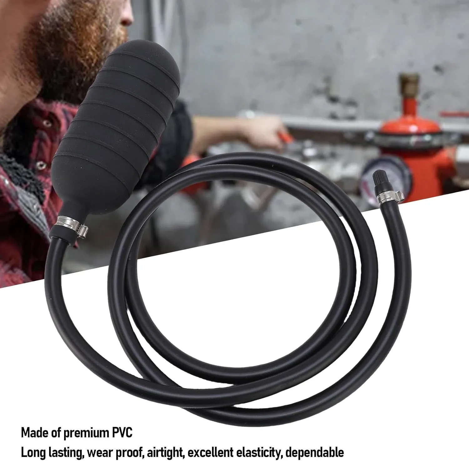 Inflatable Pipe Plug Water Shut Off Airbag PVC Inflatable Bladder for Pipeline Maintenance with Superior Elasticity and Airtightness for Sewer Drainage Pipe Sealing (150mm)