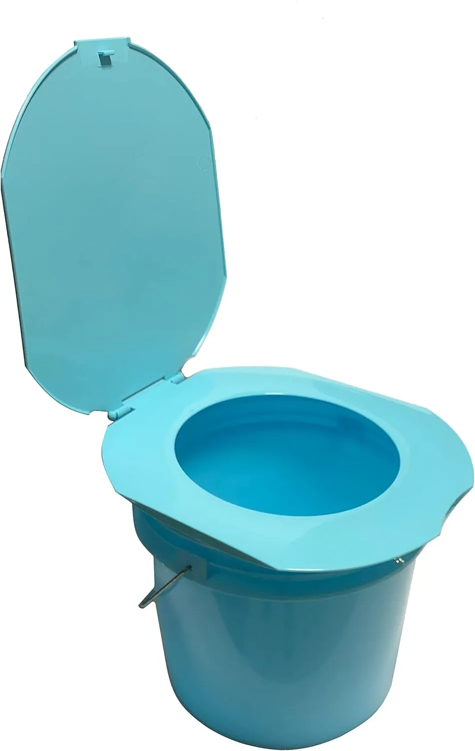 ISMART JOHN (TOILET), CAMPING TOILET, PORTABLE TOILET FOR KID& ADULT-3.5 GALLON BUCKET WITH Metal handle COMFORTABLE SEAT FOR KIDS IN CAR, OR ANY WHERE SECURE AND SAFE PLACE.