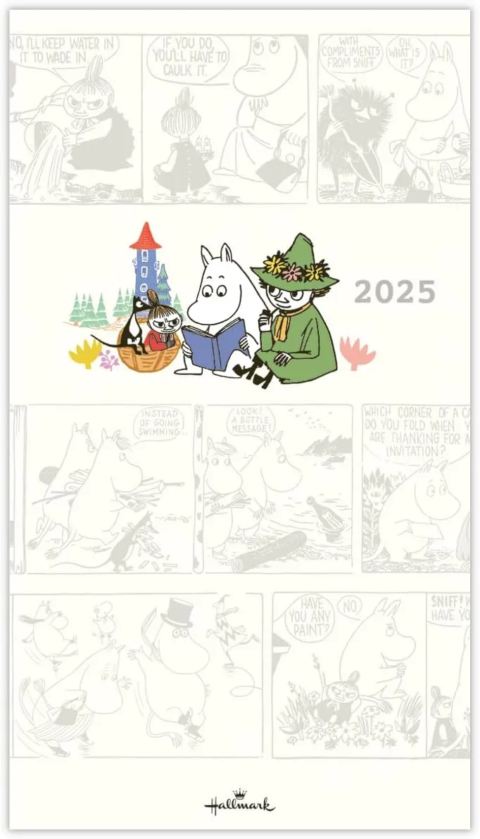 Japan Hallmark Moomin Notebook, 2025, Slim Monthly 835-019 (Begins October 2024)