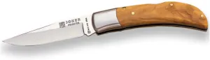 Joker Pocket Knife Pointer NO07 with Olive Tree Handles, Stainless Steel Ferrule, 2.9 in. MOVA Blade, Fishing, Hunting, Camping and Trekking Tool