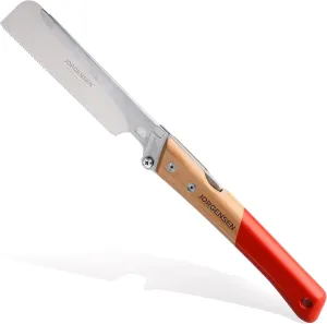 JORGENSEN Japanese Pull Saw, 6 Inch Pro Folding Dovetail Saw with Beech Wood Long handle, SK5 Steel Blade Tool-less Quick Change, 21TPI Cross Cut Woodworking Handsaw for Hardwood, Softwood