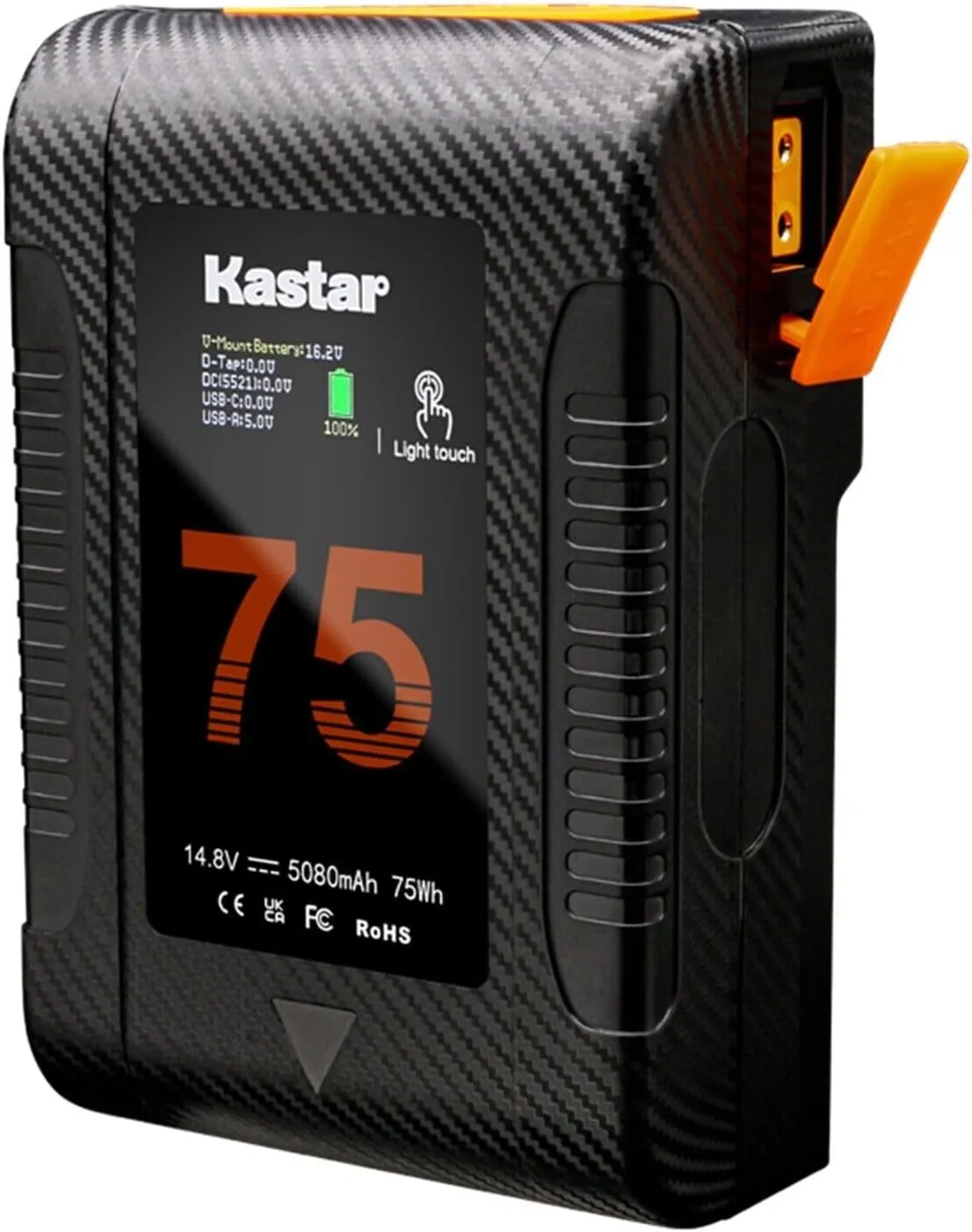 Kastar BP-Z75W Compact V-Mount Battery Compatible with DSR-370PK2 DSR-390 DSR-390K1 DSR-390K2 DSR-390L DSR-390P DSR-400 DSR-400K DSR-400L DSR-400P DSR-400PK DSR-400PL DSR-450WS Camera
