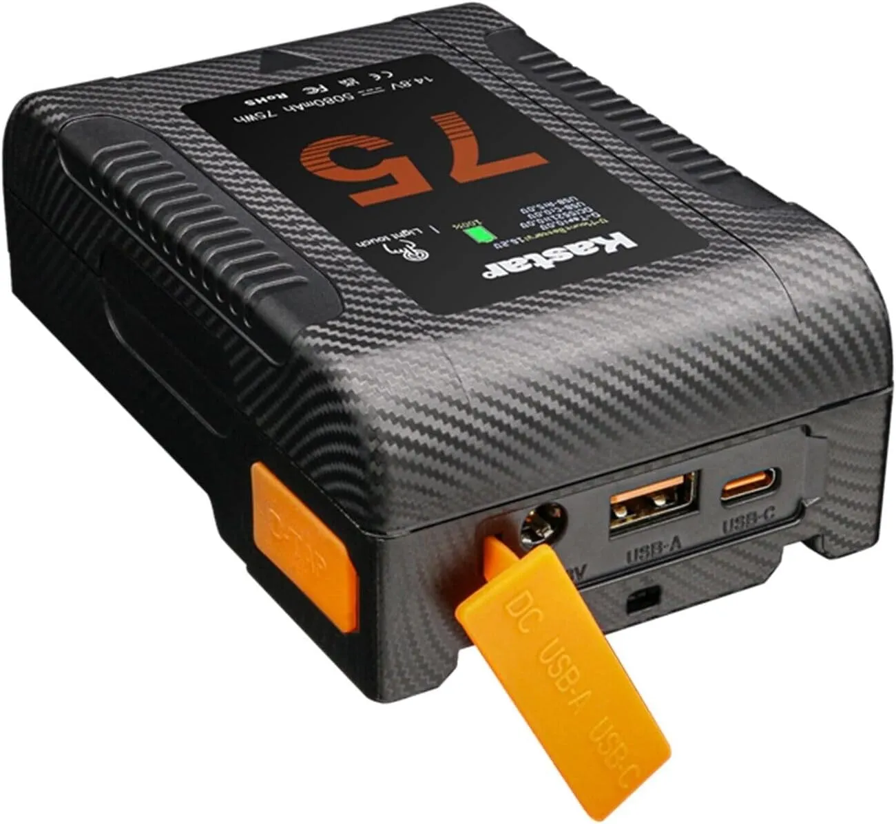 Kastar BP-Z75W Compact V-Mount Battery Compatible with DSR-370PK2 DSR-390 DSR-390K1 DSR-390K2 DSR-390L DSR-390P DSR-400 DSR-400K DSR-400L DSR-400P DSR-400PK DSR-400PL DSR-450WS Camera