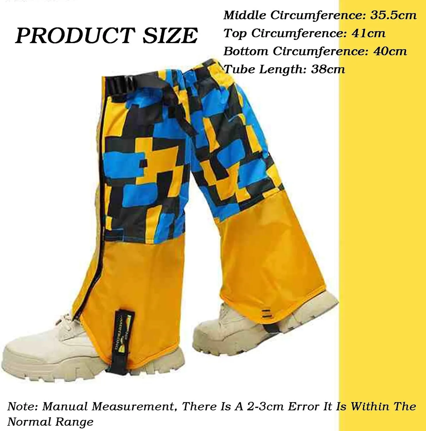 Kids Leg Gaiters,Adjustable Lower Legs Guards,Hiking Gaiters,Waterproof Cloth High Leg Cover,for Climbing Cycling Home Gardening