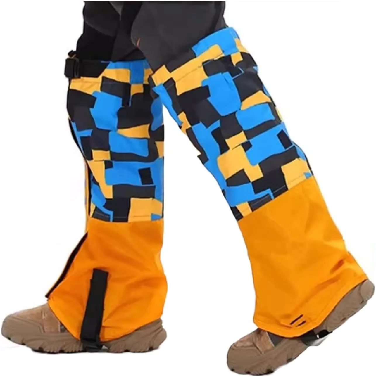 Kids Leg Gaiters,Adjustable Lower Legs Guards,Hiking Gaiters,Waterproof Cloth High Leg Cover,for Climbing Cycling Home Gardening
