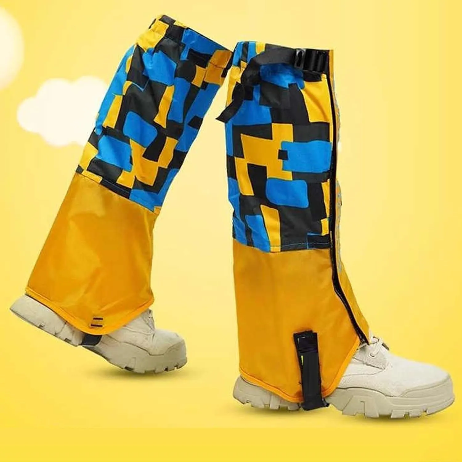 Kids Leg Gaiters,Adjustable Lower Legs Guards,Hiking Gaiters,Waterproof Cloth High Leg Cover,for Climbing Cycling Home Gardening