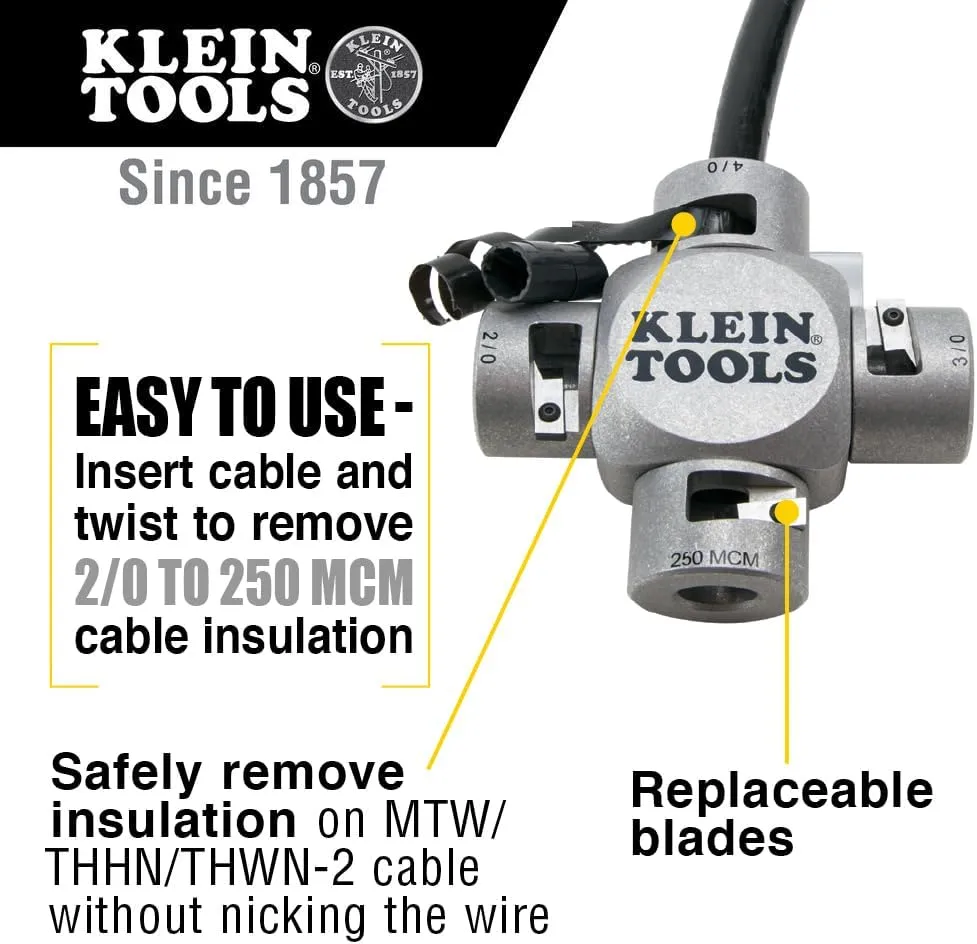 Klein Tools 21051 Large Cable Stripper (2/0-250 MCM)