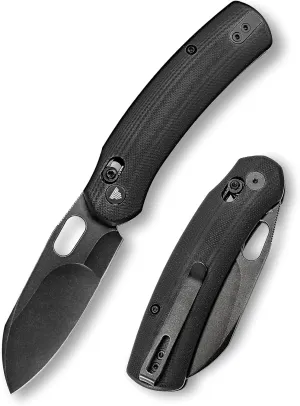 Lamb-03B, Folding Pocket Knife for Men, Crossbar Lock，3” N690 Steel Blade,Black G10 Handle,Outdoor Camping EDC Tool