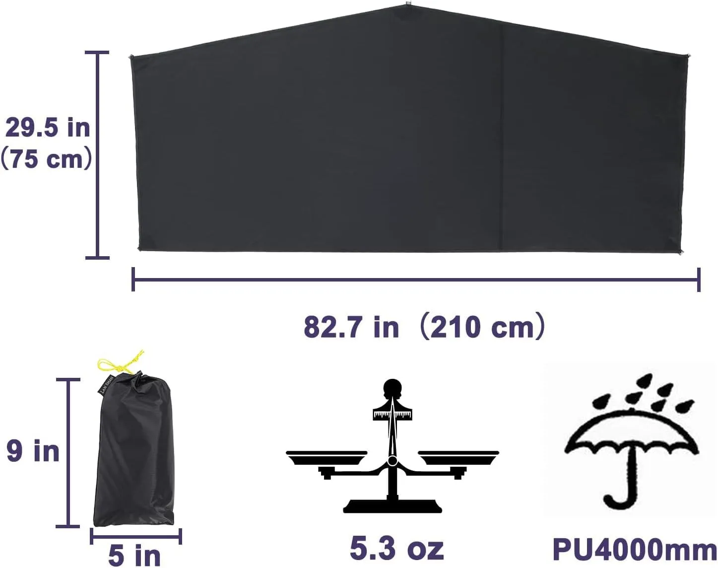 LANSHAN Ultralight Tent 3-Season Backpacking Tent for 1-Person or 2-Person Camping, Trekking, Kayaking, Climbing, Hiking