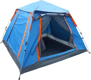 Large Camping Tent Instant Setup Oxford Cloth 4-Person Family Cabin Tent