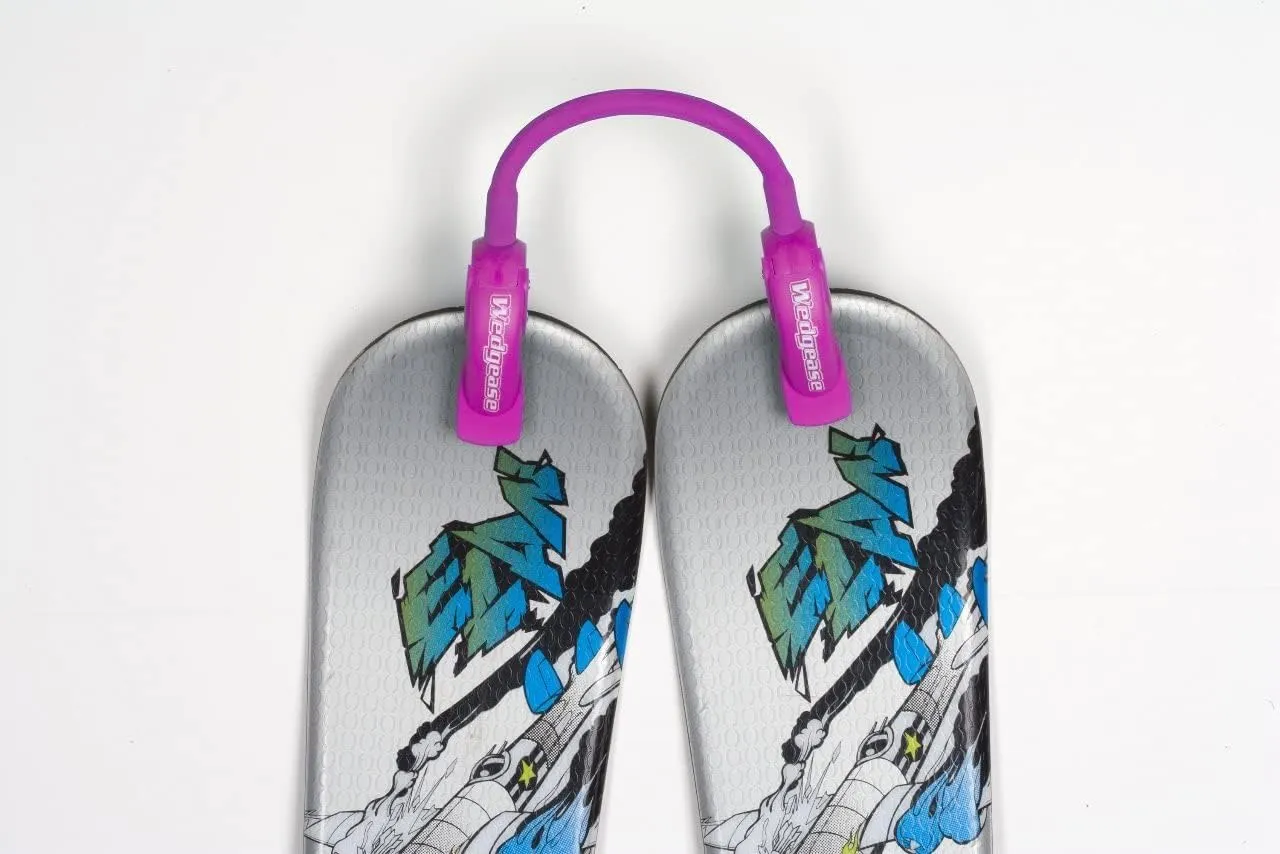 Launch Pad Wedgease Ski Tip Connector - Learn to Ski - Teaches Speed Control, Making a Wedge, Basic Turning - Portable and Durable - Perfect for Beginners