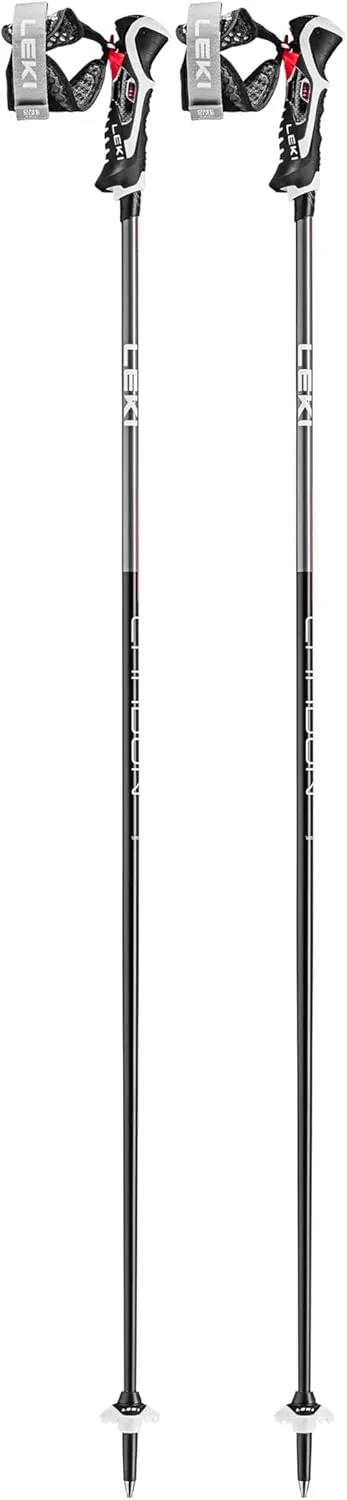 LEKI Carbon 14 3D Lightweight Carbon Ski Poles for Alpine Skiing