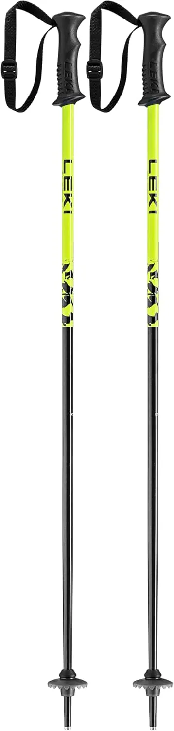 LEKI Kids’ Rider Lightweight Aluminum Ski Poles for Downhill Skiing