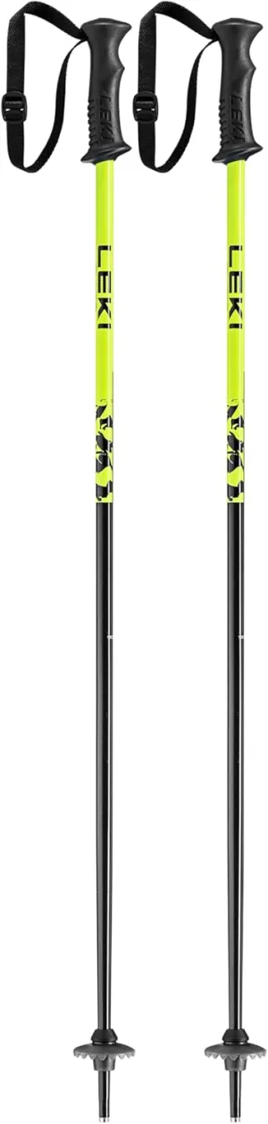 LEKI Kids’ Rider Lightweight Aluminum Ski Poles for Downhill Skiing