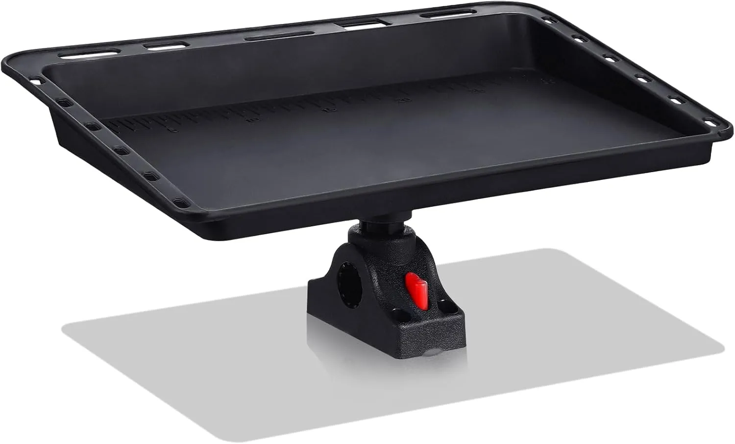 Lenwen Boat Cutting Board Bait Table for Boat Rod Holder Fish Cleaning Fillet Table Mounted Bait Cutting Board with Plier Storage and Knife Slot